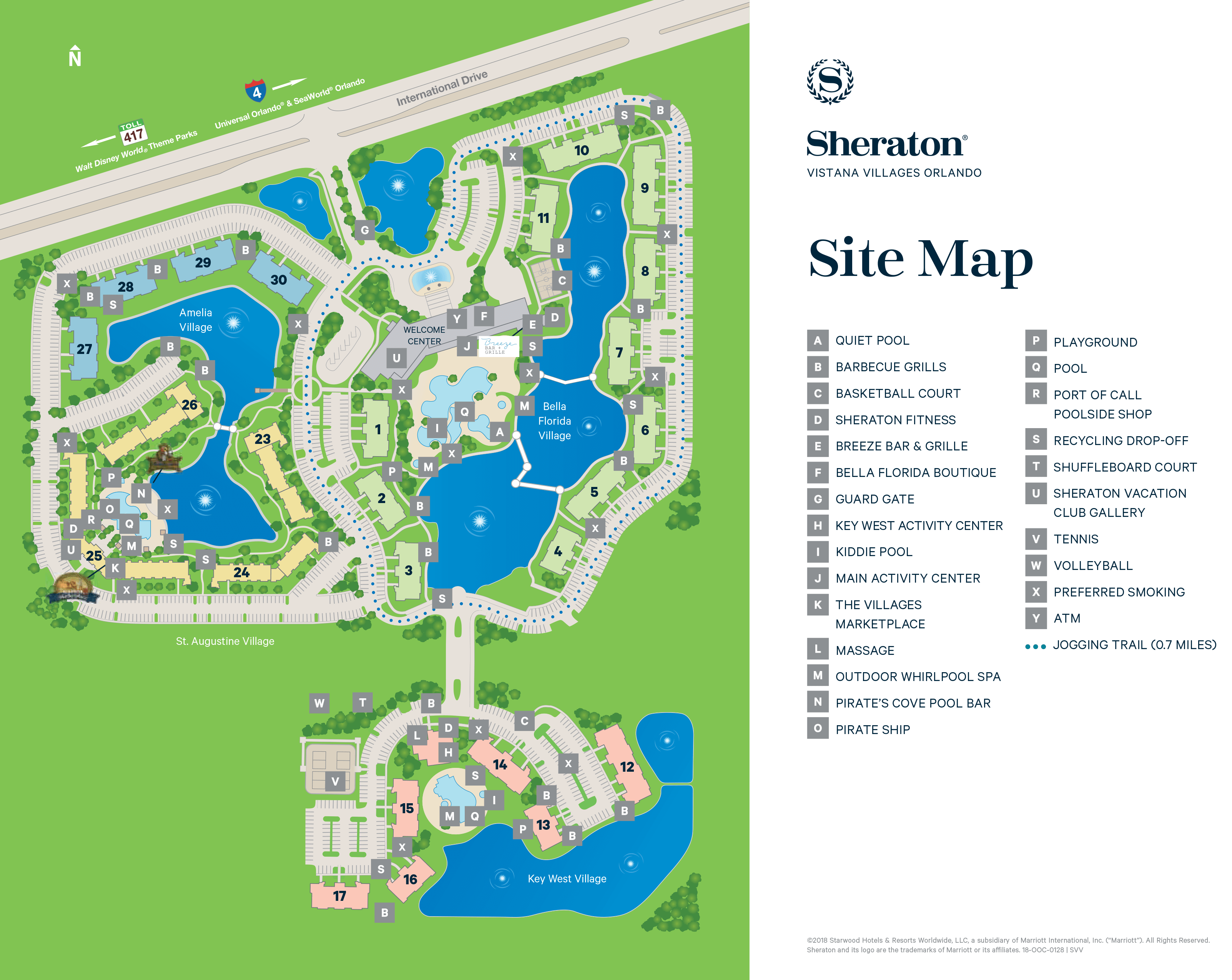 Sheraton Vistana Resort Map