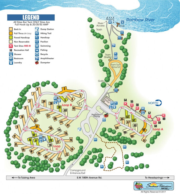 Florida State Park Campgrounds Map