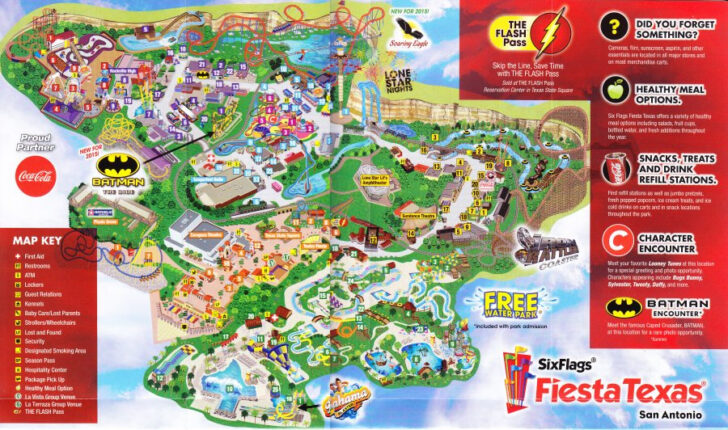 Fiesta Texas Map