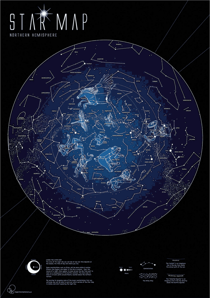 Free Printable Sky Maps By Date