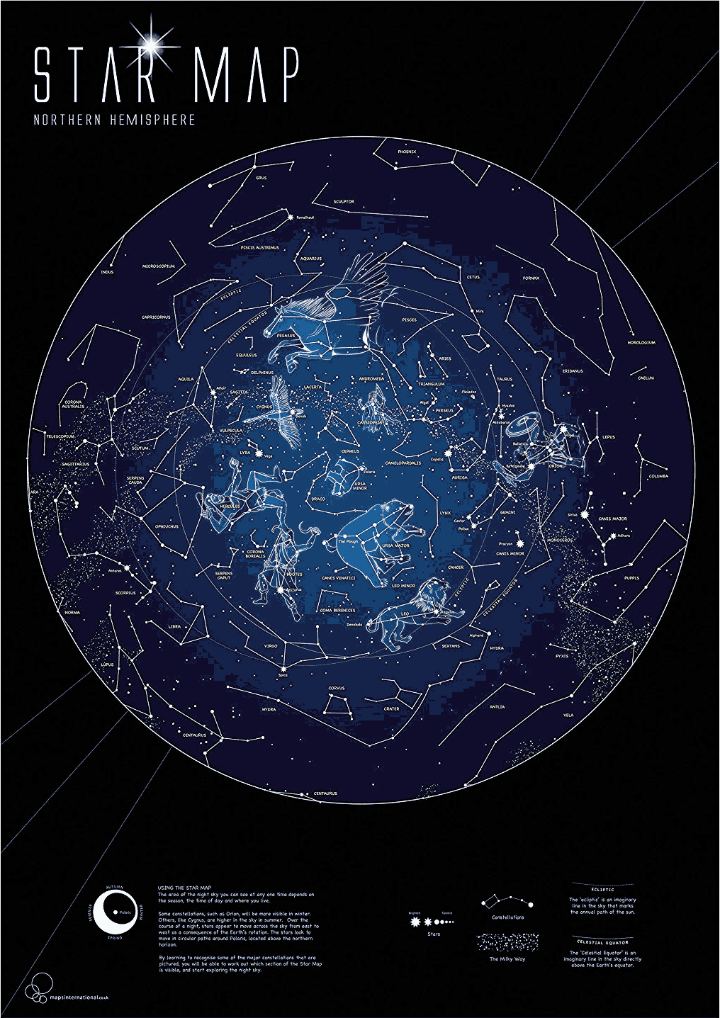 Skymaps Publication Quality Sky Maps Star Charts Printable Star 