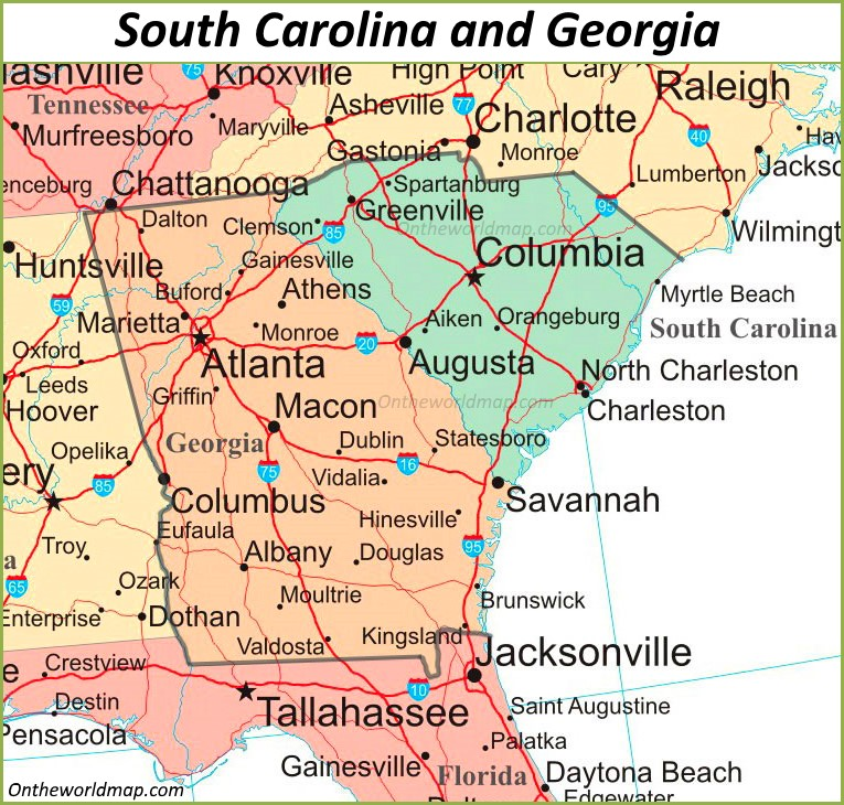 Southeast Georgia Map