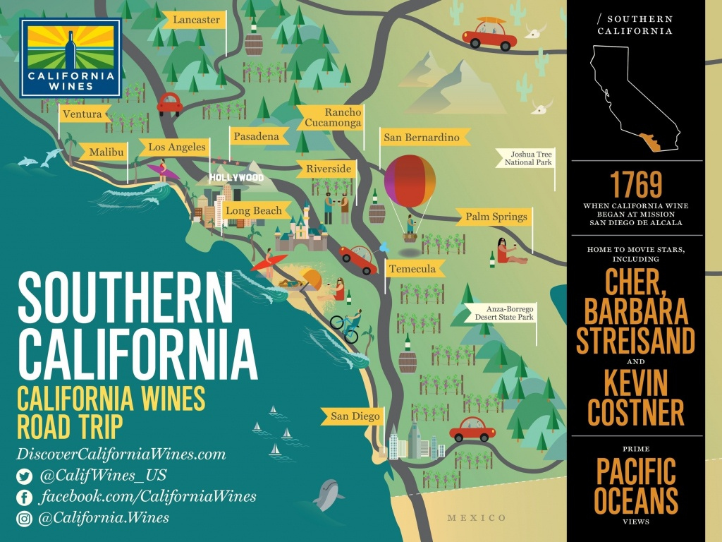 Southern California Attractions Map Printable Maps