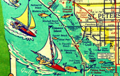 St Petersburg Florida Wall Art Vintage St Petersburg Fl Map Etsy