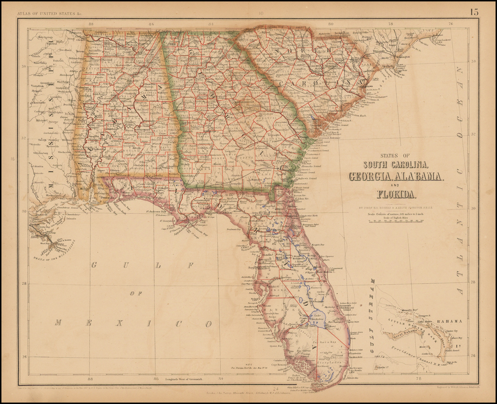 States Of South Carolina Georgia Alabama And Florida Barry Lawrence 