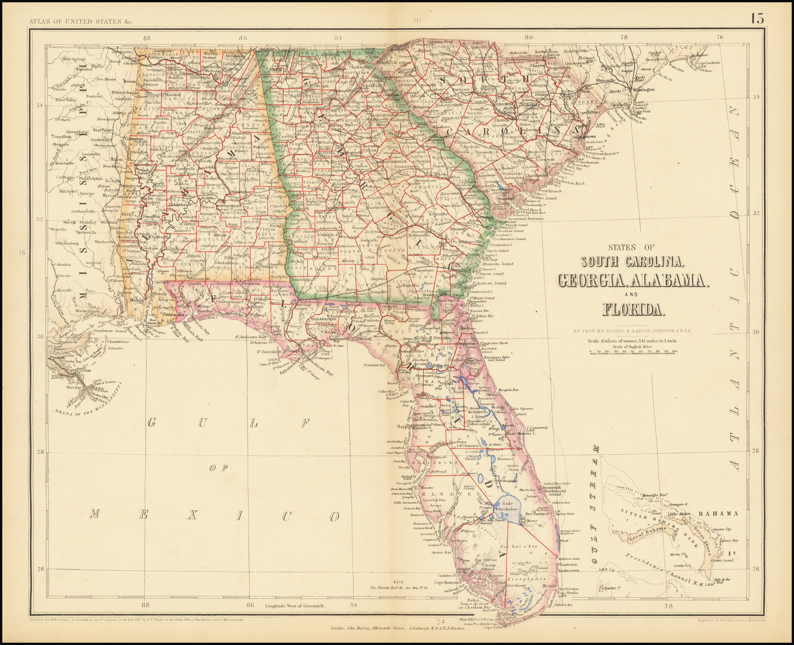 States Of South Carolina Georgia Alabama And Florida Barry Lawrence 
