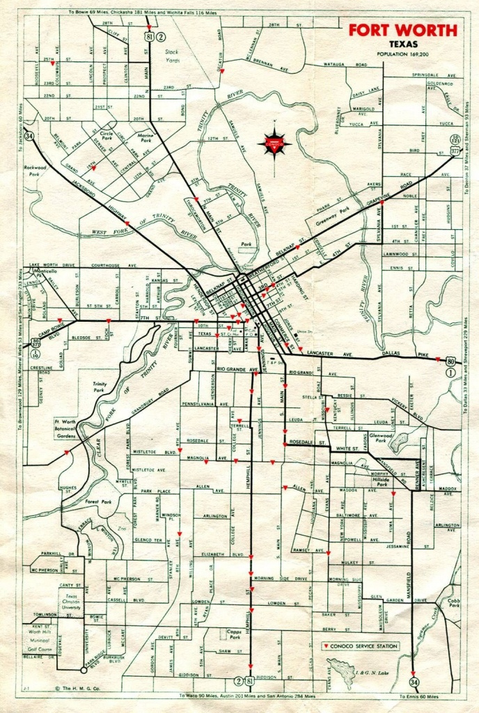 Street Map Of Fort Worth Texas Printable Maps