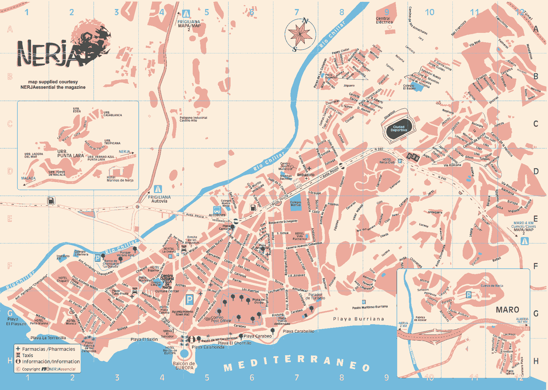 Street Map Of Nerja Spain