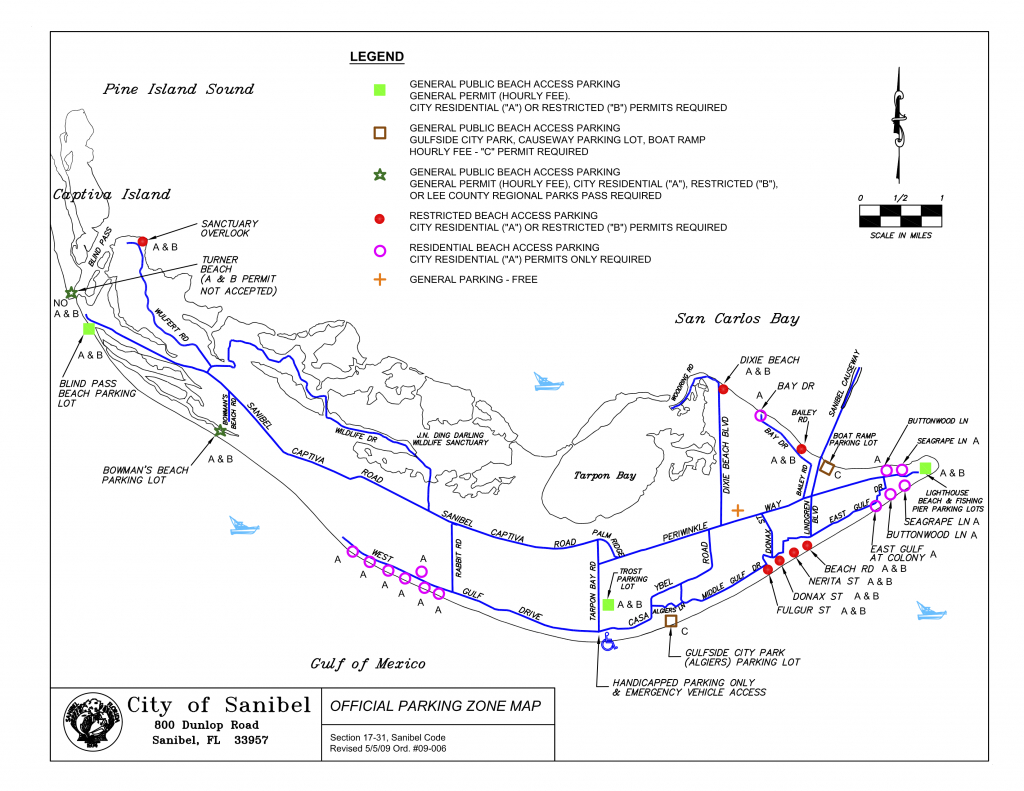 Street Map Of Sanibel Island Florida Free Printable Maps