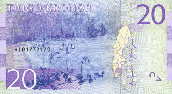 Sweden s 20 Kronor Note