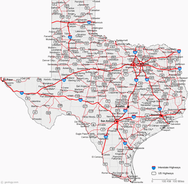 Texas City Map Major Cities Secretmuseum
