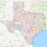 Texas County Map Shown On Google Maps