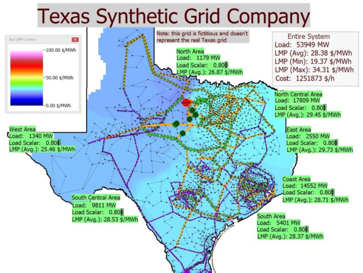 Texas Power Grid Map