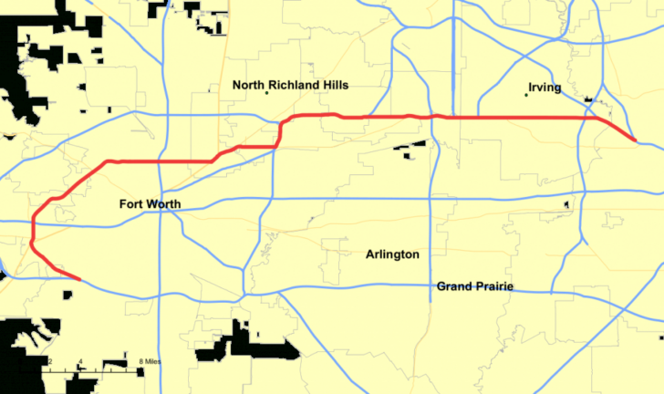 Hwy 183 Texas Map