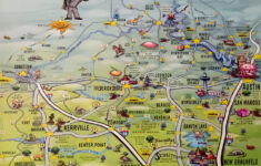 Texas Hill Country Map Poster Texas Hill Country