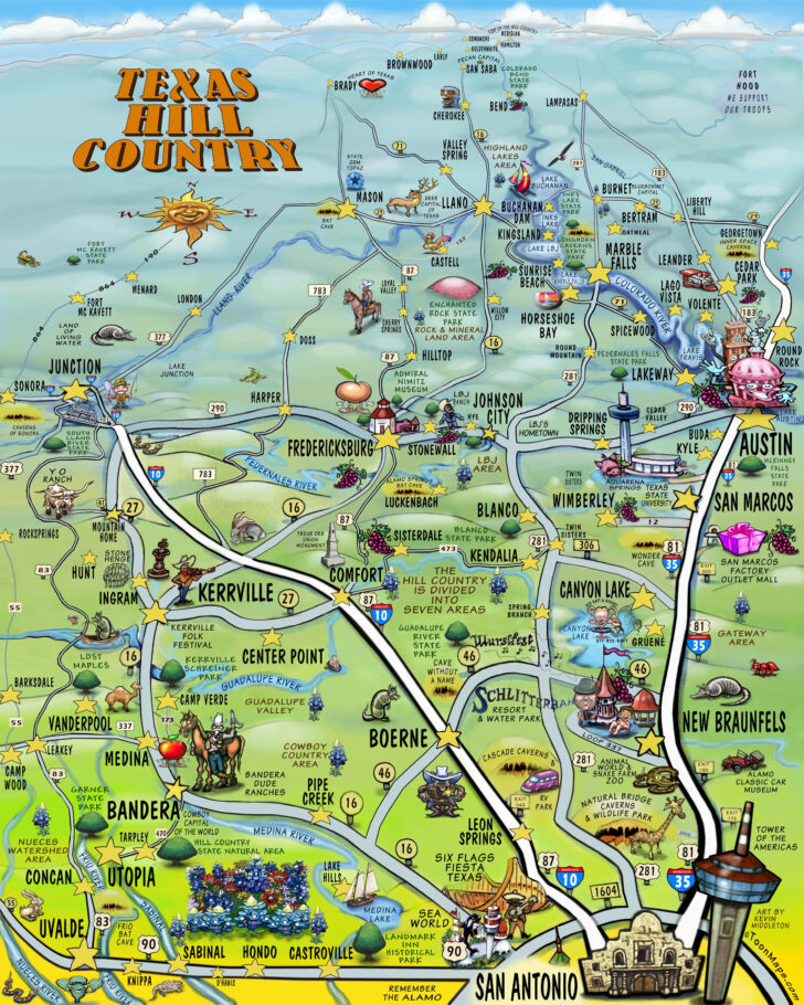 Texas Hill Country Wineries Map