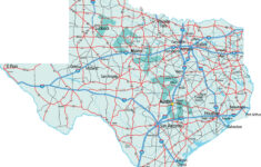 Texas Map Guide Of The World