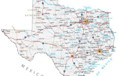 Texas Map Roads Cities Large MAP Vivid Imagery 20 Inch By 30