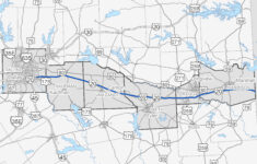 Texas Mile Marker Map I 20 Printable Maps