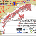 Texas Oil Rig Map With GPS Coordinates Texas Oil Oil Rig Rigs