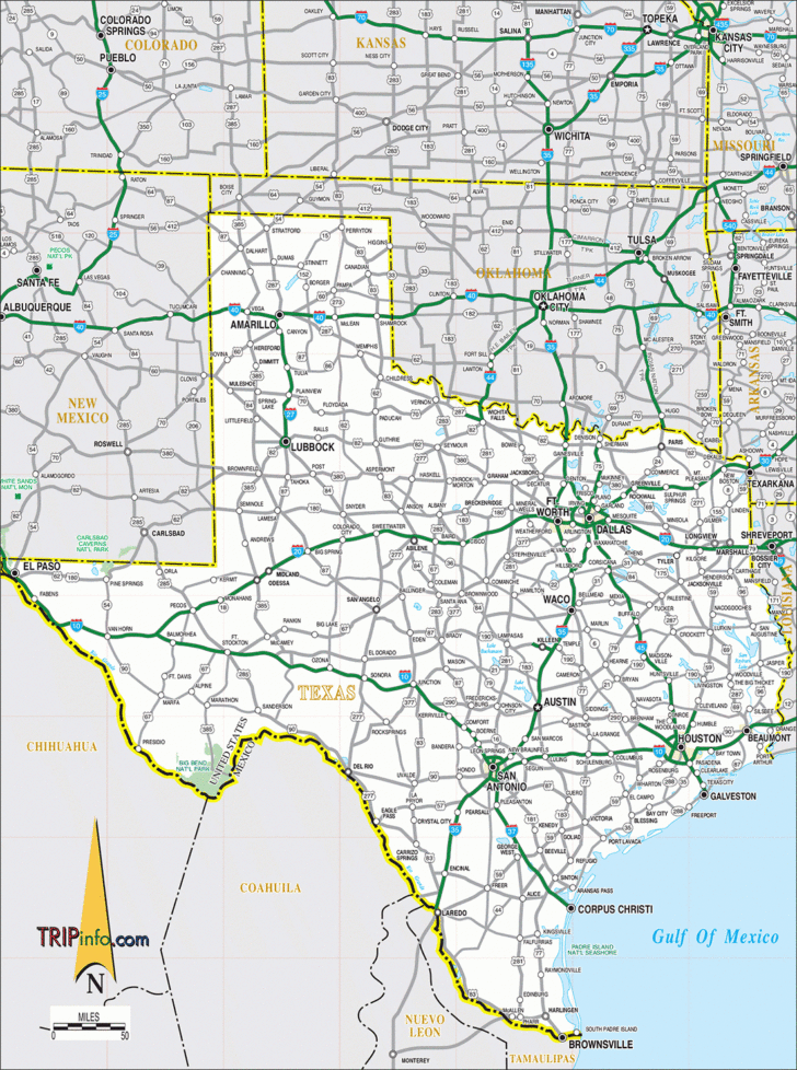 Texas Panhandle Map