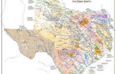 Texas Rivers Creeks And Lakes Map Texas Rivers And Lakes Lake Map