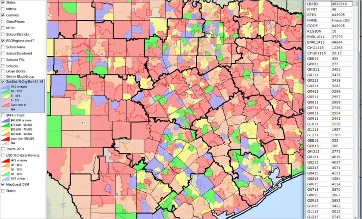 Tx School District Map