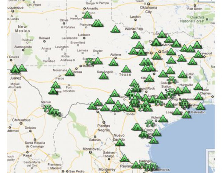 Printable Map Of Texas State Parks