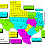 Texas State Regional Zip Code Wall Maps SWIFTMAPS