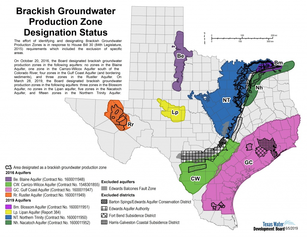 Texas Water Development Board Well Map Printable Maps