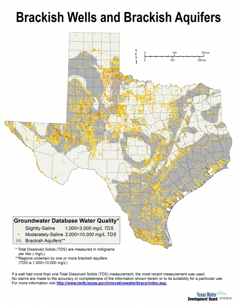 Texas Water Well Map Printable Maps