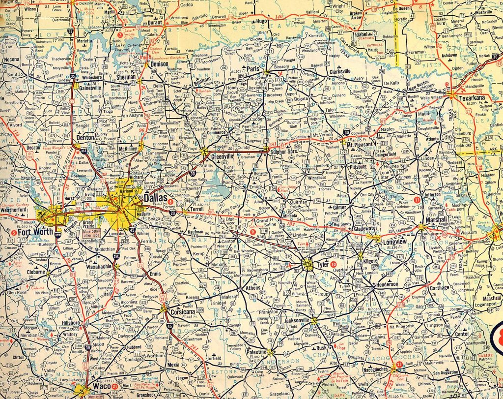 Texasfreeway Statewide Historic Information Old Road Maps North 