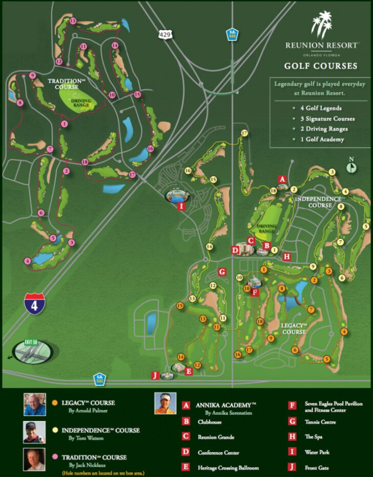 Map Of Best Golf Courses In Florida