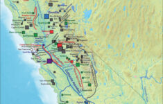 The Major Waterway Of California California Reservoirs Map