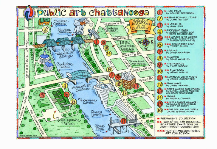 Map Of Downtown Chattanooga Tn