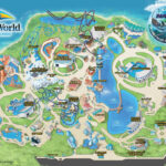 Theme Park Attractions Map SeaWorld Orlando Orlando Map Theme