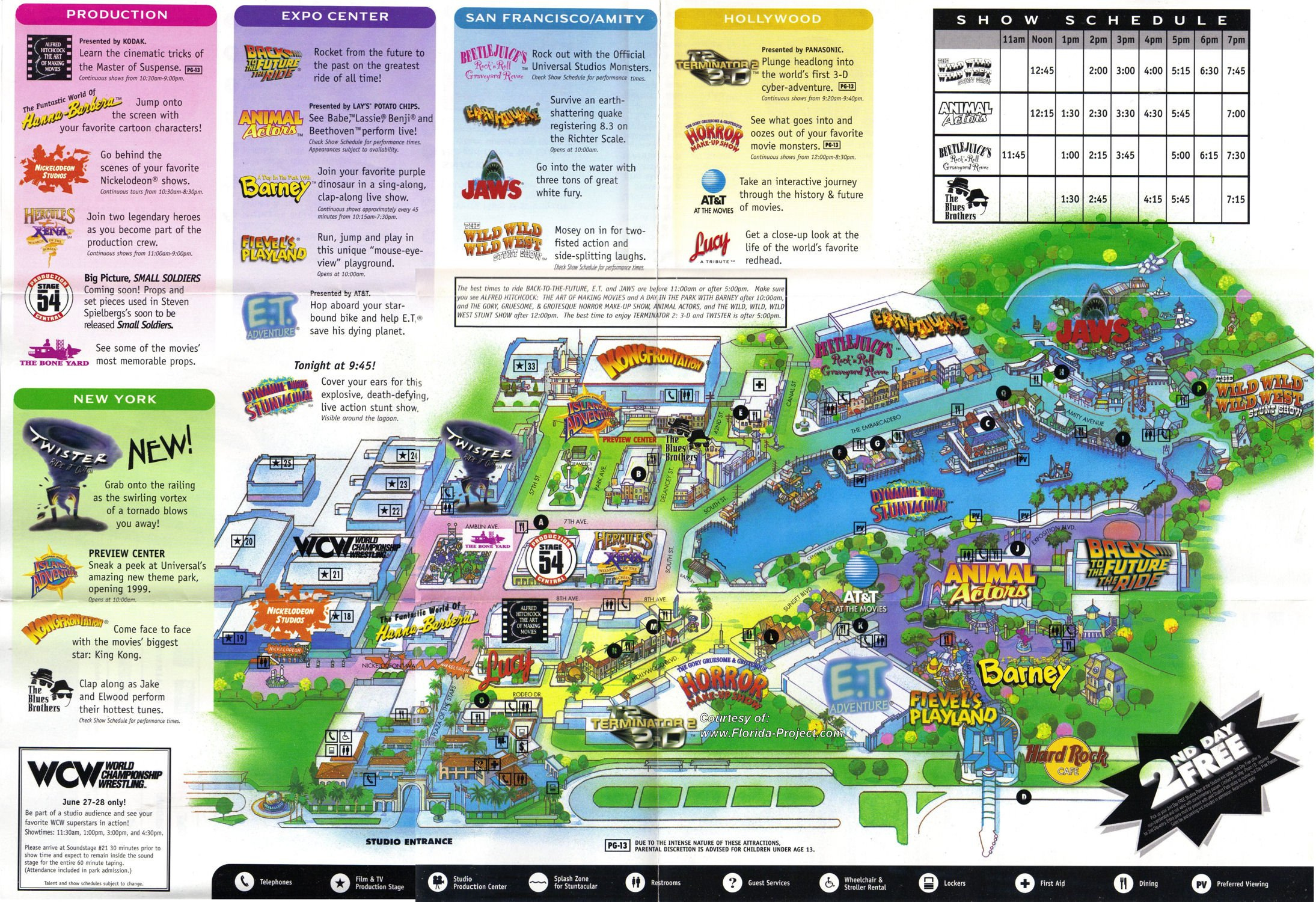 Theme Park Brochures Universal Studios Florida Theme Park Brochures 