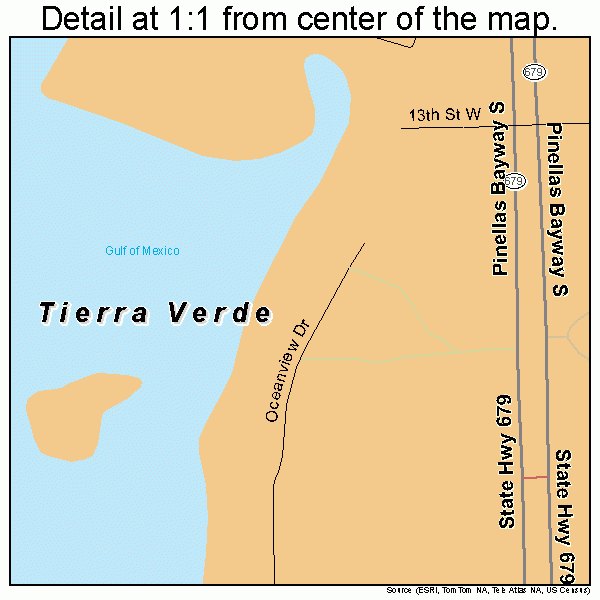 Tierra Verde Florida Street Map 1271825