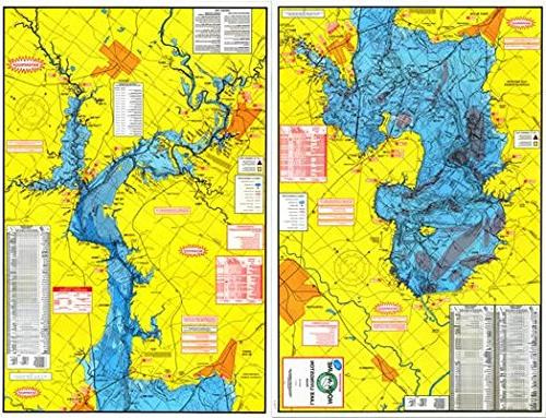 Topographical Fishing Map Of Lake Livingston With