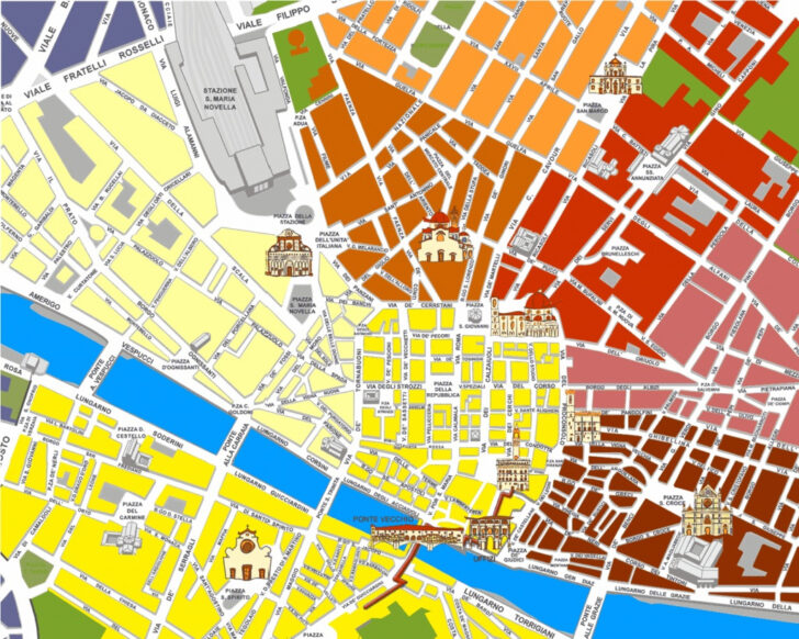 Printable Map Of Florence Italy