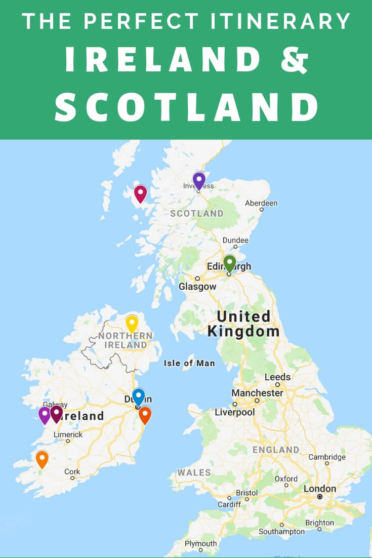 Tourist Map Of Scotland And Ireland Tourism Company And Tourism 