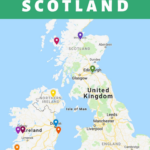 Tourist Map Of Scotland And Ireland Tourism Company And Tourism