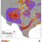 Tracking The Drilling Rig Feeding Frenzy Map Of Drilling Rigs In