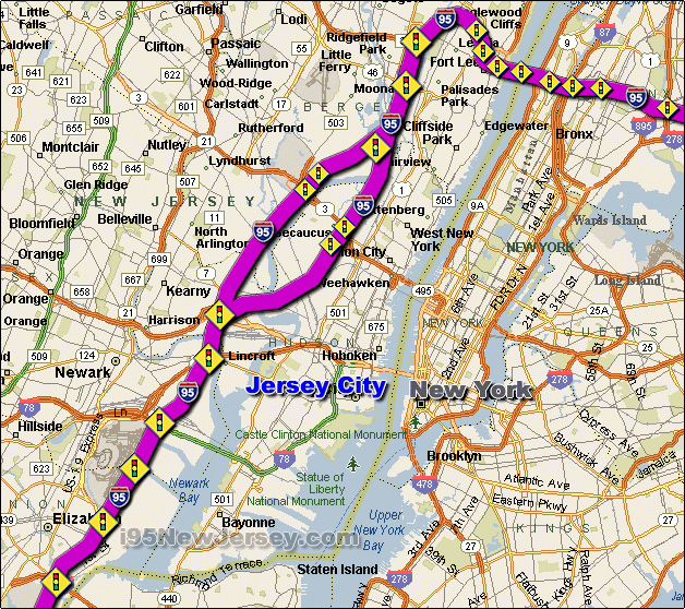 Traffic Conditions For I 95 New Jersey At Interstate 287