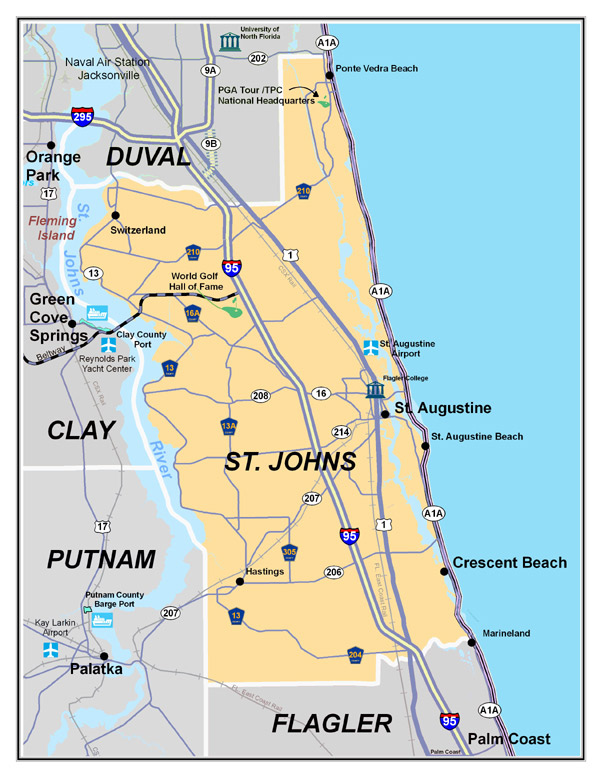Saint John Florida Map
