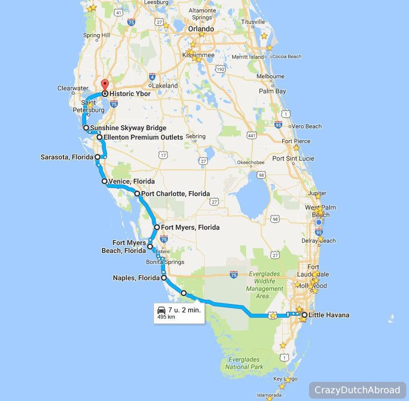 Two days Road Trip From Miami To Tampa Florida West Coast Crazy 