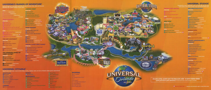 Best Full Size Universal Orlando Map