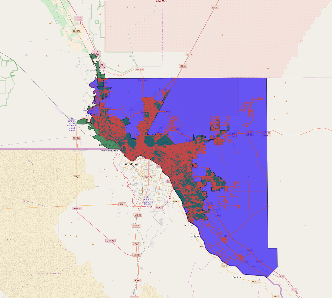  US El Paso Las Cruces TX NM Roads Dataset Issue 162 