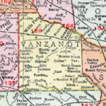 Van Zandt County Texas Map 1911 Canton Van Grand Saline Wills