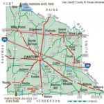 Van Zandt County Texas Map Printable Maps